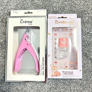 The Crème Shop Pink Nail Tip Cutters